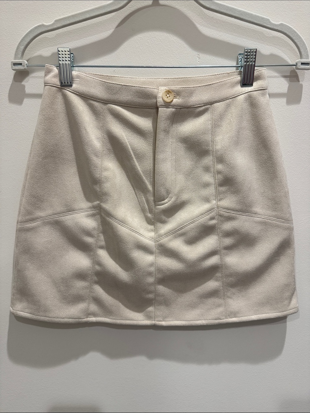 Sadie & Sage Cream A-Line Mini Skirt